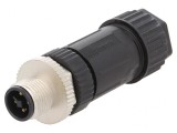 Mufă M12 4 Pin Terminal cu Șurub pe Cablu