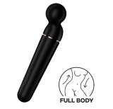 Vibrator Planet Wand-er, 60 Combinatii Stimulatoare, Silicon, USB, Negru, Satisfyer