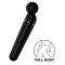 Vibrator Planet Wand-er, 60 Combinatii Stimulatoare, Silicon, USB, Negru