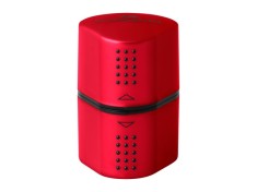Ascutitoare plastic tripla cu container grip 2001 rosie/albastra Faber-Castell
