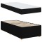 vidaXL Cadru de pat cu saltea Negru 100 x 200 cm țesătură 3399337