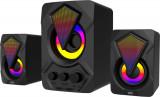 Sistem de boxe Well 2.1 RV03, USB, 33W, lumina RGB