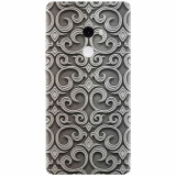 Husa silicon pentru Xiaomi Mi Mix 2, Baroque Silver Pattern