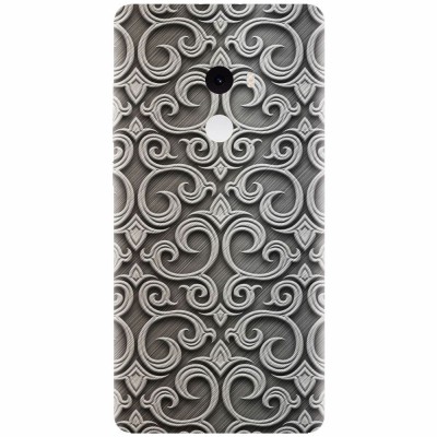 Husa silicon pentru Xiaomi Mi Mix 2, Baroque Silver Pattern foto