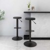 VidaXL Scaune de bar, 2 buc., negru, catifea