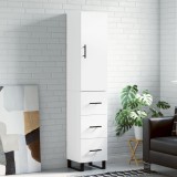 Cumpara ieftin Dulap &icirc;nalt, alb, 34,5x34x180 cm, lemn prelucrat