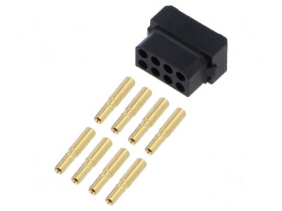 Conector cablu-cablu/PCB mufă mamă PIN 8 Datamate L-Tek 800V foto