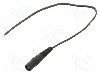 Cablu alimentare DC, cabluri, DC 5,5/2,1 soclu, negru, 0,25m, WEST POL - S21-TT-T035-025BK