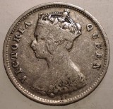 J.286 HONG KONG COLONIE BRITANICA VICTORIA 10 CENTS 1897 ARGINT