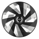 Set 4 Capace Roti, potrivite jantelor de R15, pentru Audi, model vector black and silver