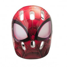 Casca de protectie pentru copii, Imprimeu SpiderMan,Multicolor, 52-56 cm