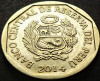 Moneda exotica 50 CENTIMOS - PERU, anul 2014 * cod 3926, America Centrala si de Sud