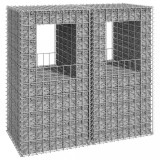 Stalpi tip cos gabion, 2 buc., 50x50x100 cm, fier GartenMobel Dekor, vidaXL