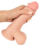 Dildo flexibil realist cu o ventuza puternica, piele mobila cu vene Dildo with, NATURE SKIN