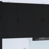 vidaXL Dulap suspendat de bucătărie cu raft Negru 50 x 31 x 100 cm 885126