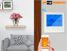 termostat intrerupator wifi ecran lcd 220V wireless pardoseala centrala foto