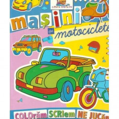 Mașini și motociclete. Carte de colorat - Paperback brosat - *** - Lizuka Educativ