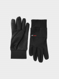 Mănuși din tricot Touch Screen unisex - negre, 4F Sportswear