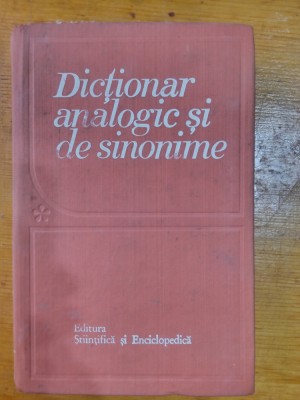 Dictionar analogic si de sinonime-M.Buca,I.Evseev,L.Vasiluta,Fr.Kiraly foto