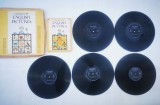 vechi manual curs limba engleza Maxim Popp + 5 vinil discuri colectie Electrecord Romania anii 80