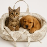 Culcus oval pentru caini si pisici de talie mica, Elegant Armonia