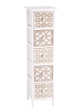 Cumpara ieftin Comoda lemn alb maro 26 x 32 x 98 cm
