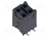 Conector şiruri pini mamă 4 PIN 2,54mm aurit SMT SAMTEC