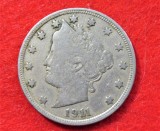 Statele Unite ale Americii, SUA (USA) - 5 CENTS 1911 (393)