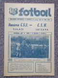Program meci fotbal Dunarea CSU Galati-CSM Suceava 15 Martie 1987, stare buna