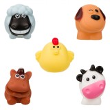Jucării De Baie, Set 5 Bucăți, Animale De La Fermă, 6 cm, Multicolor, 6-9 luni, Oem