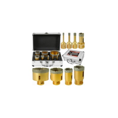 Set 8 carote diamantate pentru piatra, gresie si beton 6-68mm M14 Verke foto