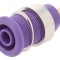 Soclu banană violet 4mm 24A 1kV aurit