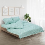 Set de pat king size NOVA bumbac, model floral