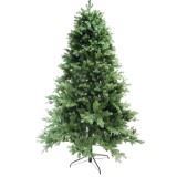 Brad de craciun artificial, inaltime 210 cm, suport metalic inclus, 858 ramuri, verde, Oem