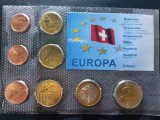 Set Euro - Probe - Elveţia 2003 , 8 monede, Europa