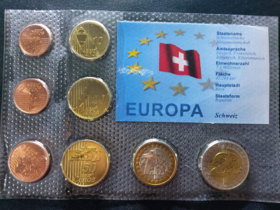 Set Euro - Probe - Elveţia 2003 , 8 monede foto