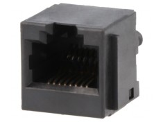 Soclu RJ45 8p8c pentru PCB THT Drept foto