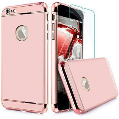 Set Complet Iphone 6 Plus/6S Plus360&amp;deg; Ultrasubtire Rose + Folie Sticla foto