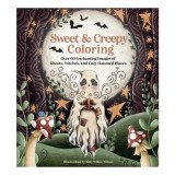 Cumpara ieftin Sweet &amp; Creepy Coloring Over 60 Enchanting Images of Ghosts, Witches, and Cozy Haunted Places