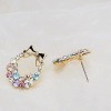 Set cercei Efb cu cristale multicolore