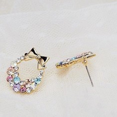 Set cercei Efb cu cristale multicolore