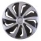 Set 4 capace roti model WIND 14&Prime; &ndash; SILVER &amp; BLACK