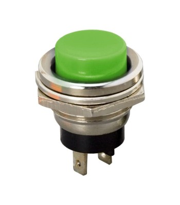 Buton 1 circuit 2A 250V OFF-(ON) fara retinere verde 09065ZO foto