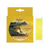 Fir textil Aqua Crocodile 100 m, galben fluo 0.28 mm
