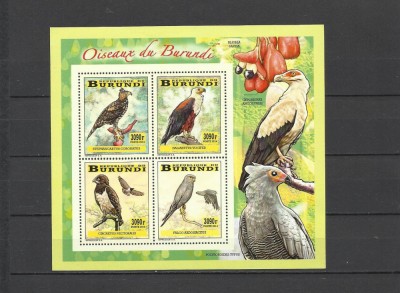 BURUNDI 2014 FAUNA PASARI DE PRADA TIRAJ LIMITAT foto