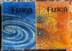 FIZICA, DAVID HALLIDAY/ BOBERT RESNICK/ DOUA VOLUME CARTONATE/ EDITURA DIDACTICA SI PEDAGOGICA-BUCURESTI 1975/ STARE BUNA,