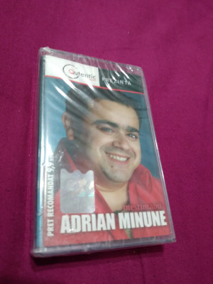 CASETA AUDIO MANELE ADRIAN MINUNE-INESTIMABIL RARA !!ORIGINALA SIGILATA foto