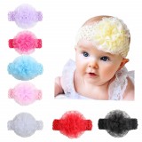 Bentita pentru fetite - Floarea dantelata (Culoare: Alb, Marime Disponibila: