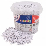 Set 2500 de margele rotunde plate de insirat cu litere, diametru 7.5 mm, PLAYBOX