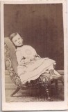 Fotografie CDV Interbelica: Copil, Atelier Johan Rechnitzer Neusatz Germania, Colectie